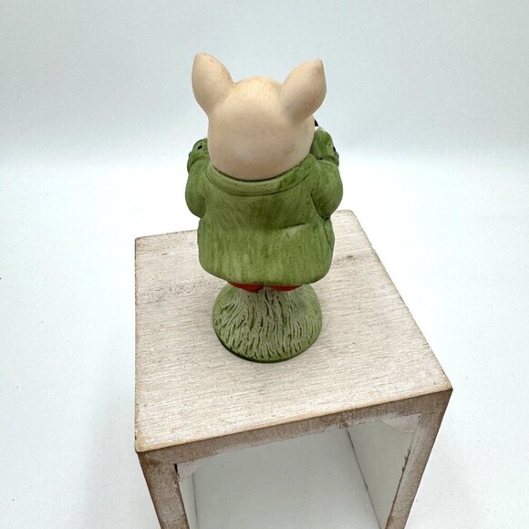 Shafford Mother Goose Vintage Bisque Tumbling Pig Figurines so cute farmhouse Pi - Picture 4 of 10